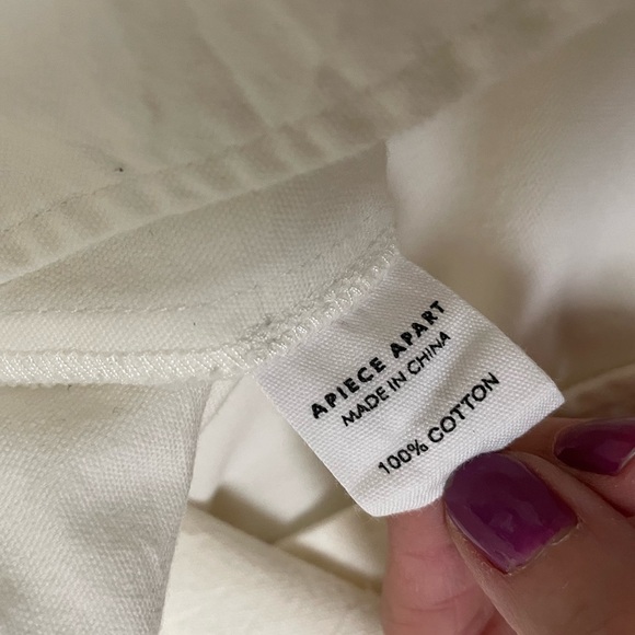 A piece apart chino merida pant in cream - Picture 10 of 10